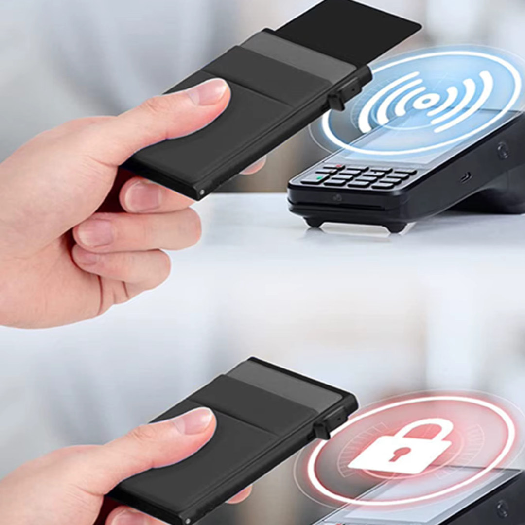 Black Vault | Tarjetero Smart Minimalista Antirrobo