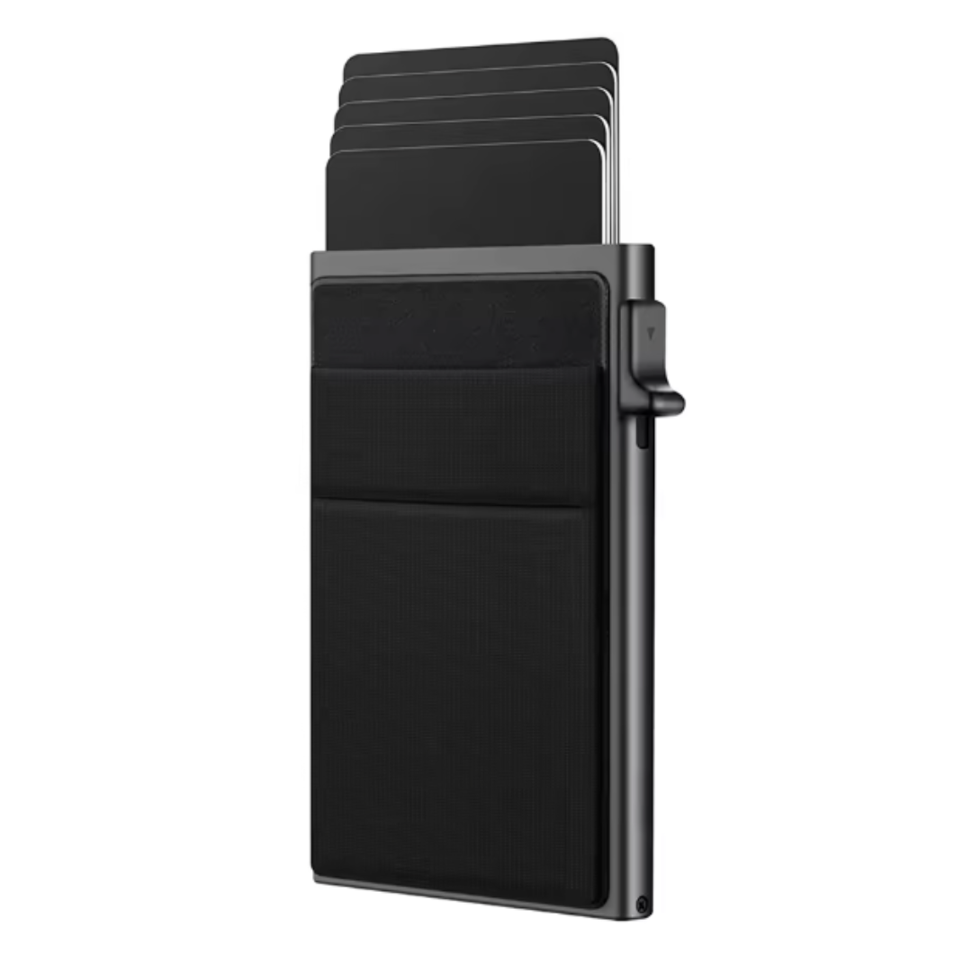 Black Vault | Tarjetero Smart Minimalista Antirrobo