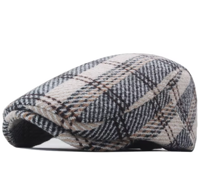 Boina Flat Cap de Cuadros para Hombre | Estilo Británico