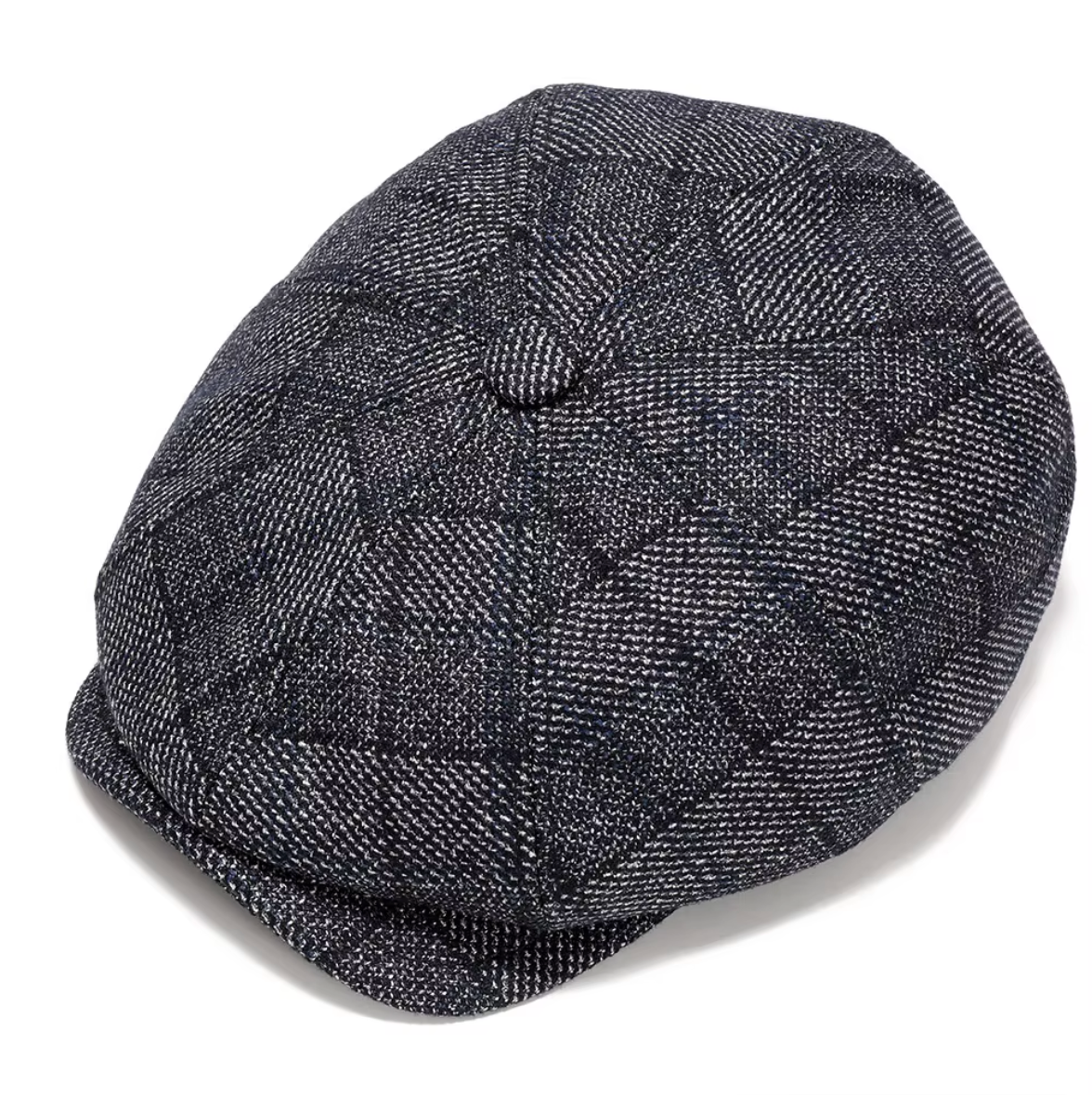Boina gatsby cuadros de lana - newsboy con forro acolchado - MillennialsXY