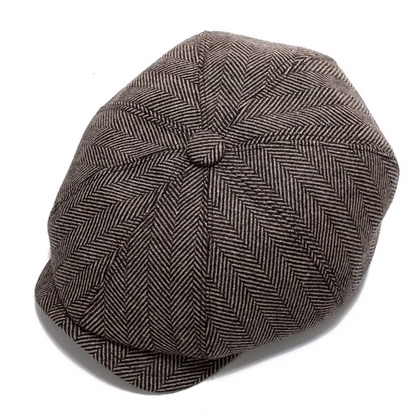 Boina gatsby cuadros de lana - diseño herringbone - MillennialsXY