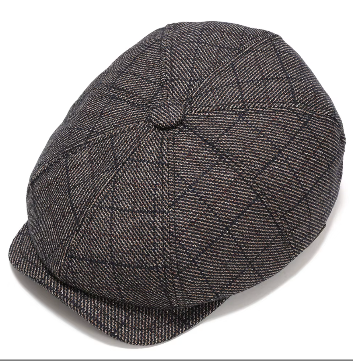 Boina gatsby cuadros de lana - forro acolchado interior - MillennialsXY