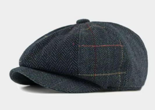 Boina gatsby cuadros - vista lateral - MillennialsXY