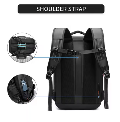 Mochila de Viaje con Compresión al Vacío, Impermeable, con Compartimento para Laptop