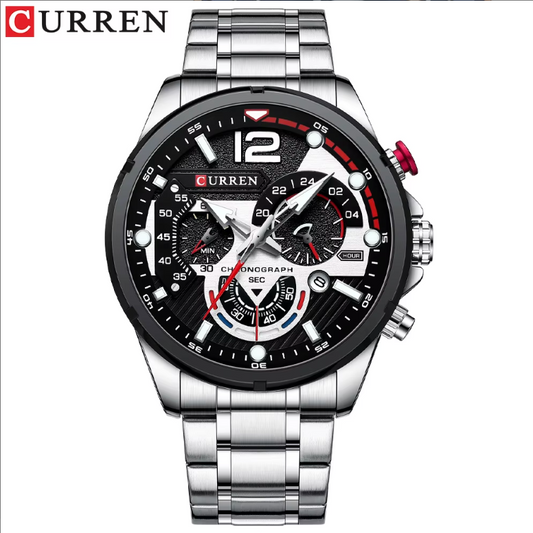 Reloj Curren 8395 para Hombre — Cuarzo + Acero Inoxidable (3ATM)