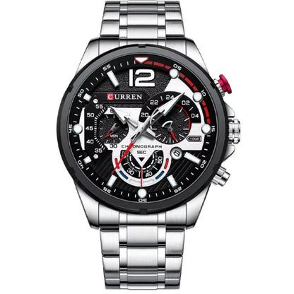 Reloj Curren 8395 para Hombre — Cuarzo + Acero Inoxidable (3ATM)