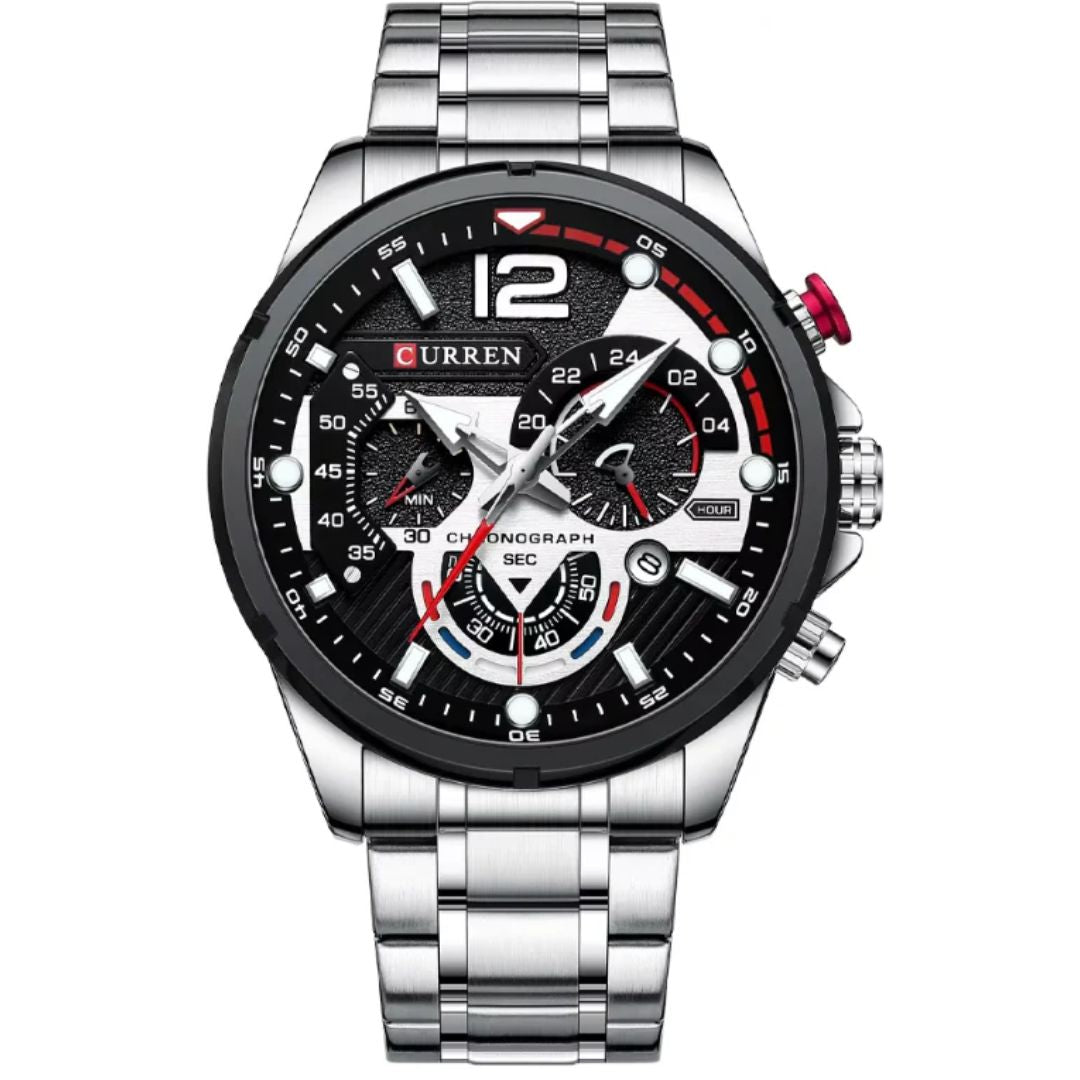 Reloj Curren 8395 para Hombre — Cuarzo + Acero Inoxidable (3ATM)