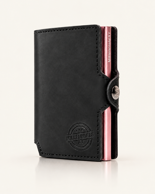 Tarjetero RFID Slim Colección Black