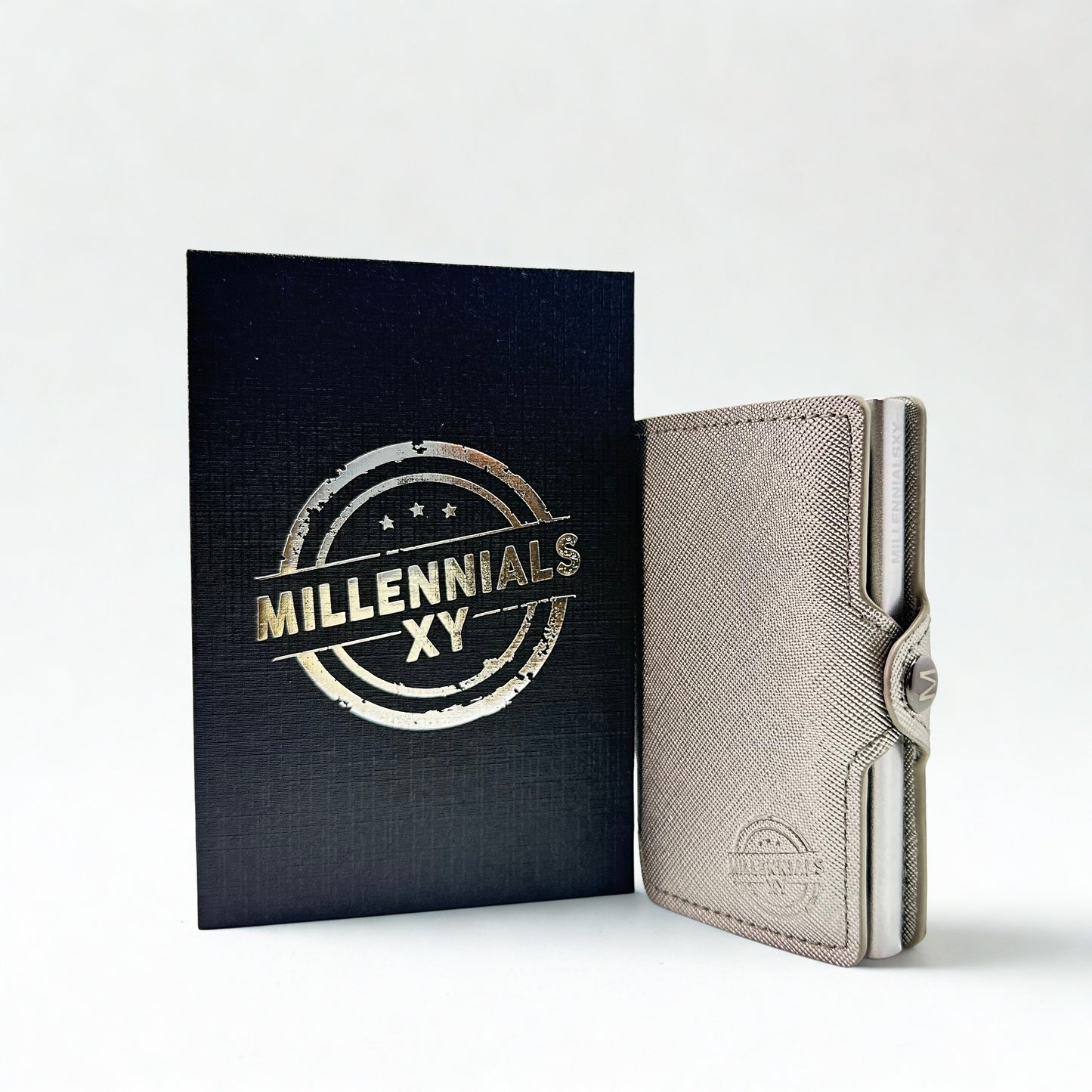 Tarjetero con caja de pie Silver