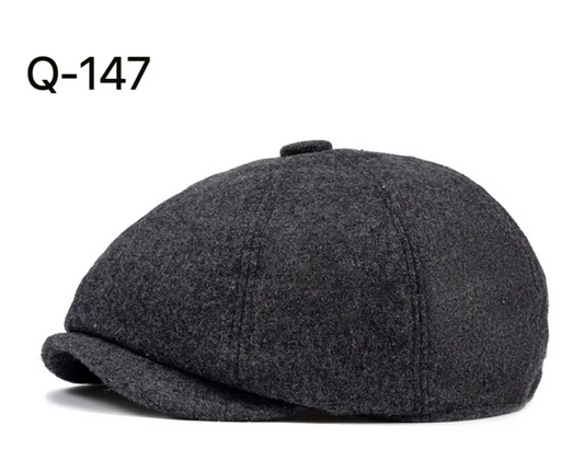 Gorro Gatsby de lana color grey con forro – MillennialsXY