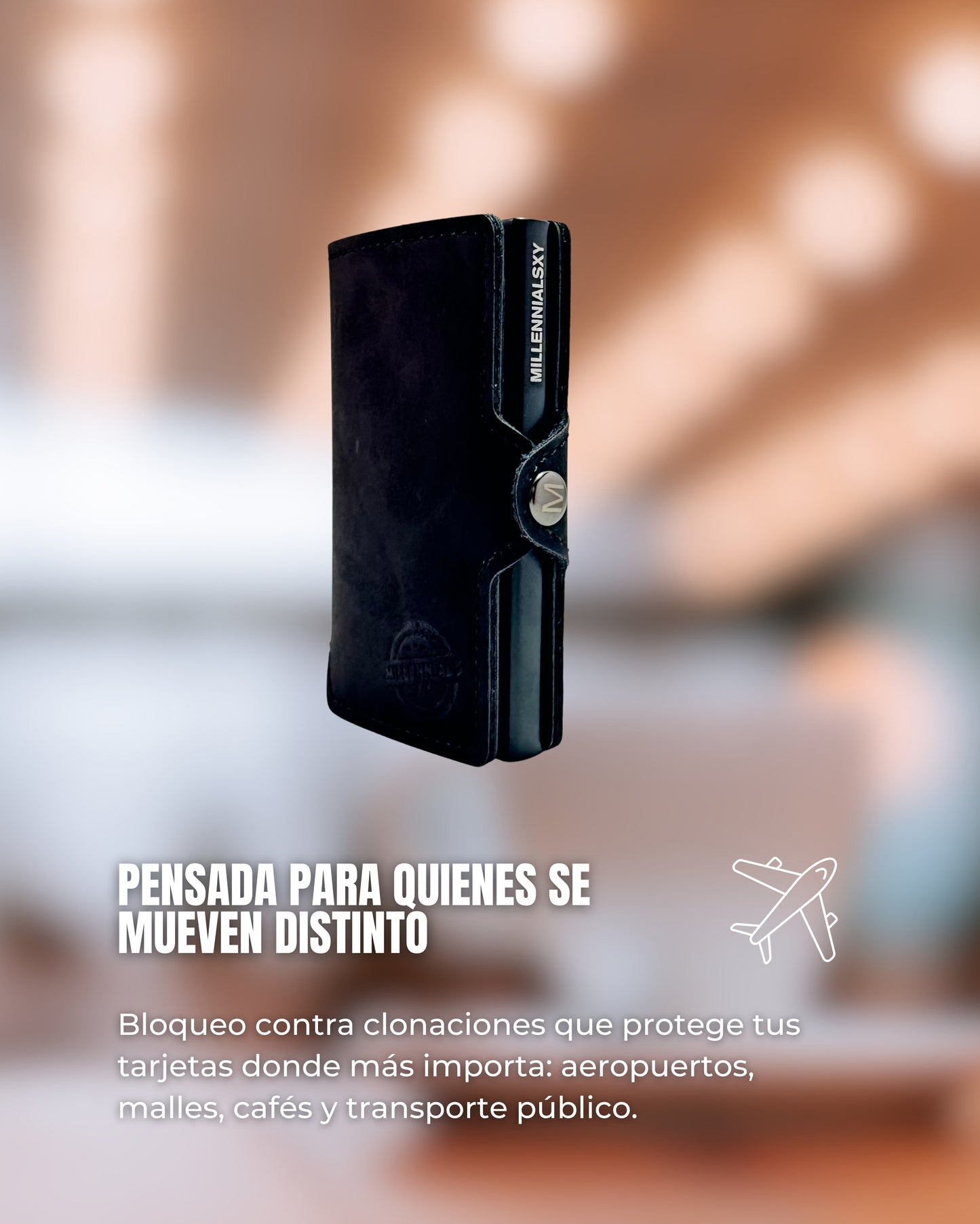 Tarjetero RFID Slim Colección Black